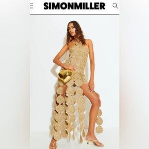 Simon Miller Beep Beep Dress in Star Gold BRAND NEW WITH TAGS ATTACHED